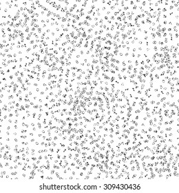 Abstract typewriter numbers seamless background. Endless pattern with random numerical grunge digits spread. School book and note cover decoration. Dress or curtain pattern.