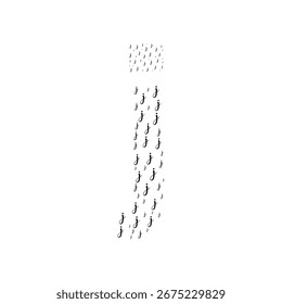 Abstract Typographic Spiral 'j' Logo Design Element