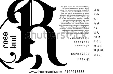 Abstract typography poster. Black white letters and numbers set.  Creative urban fashion timeless font. vector illustration of alphabet serif typeface