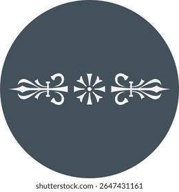 Tipografia abstrata Ornamentos tribais Vetor Beleza editável, imprimível, a laser cutível