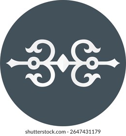 Abstrakte Typografie Tribal Ornaments Vektor Bauty Editierbar, Bedruckbar, Laser Cutable