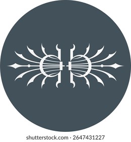 Abstract Typography Tribal Ornaments Vector Bauty Editable, Printable, Laser Cutable