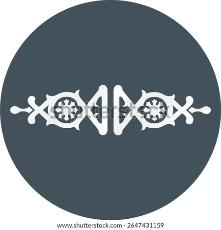 Abstract Typography Tribal Ornaments Vector Bauty Editable, Printable, Laser Cutable