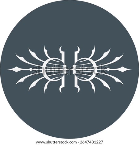 Abstract Typography Tribal Ornaments Vector Bauty Editable, Printable, Laser Cutable
