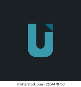 Abstract U Letter Logo Design Vector