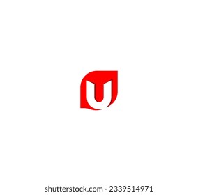 Resumen Vector De Diseño De Logotipo Letra U.