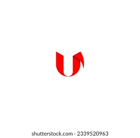 Abstract U Letter Logo Design Vector.