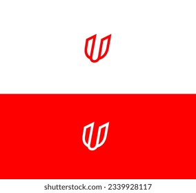 Resumen Vector De Diseño De Logotipo Letra U.