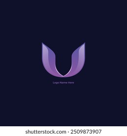 Abstract U Letter Logo Design. Gradient
U Letter Logo Vector With Shapes. Gradient Logo With An Abstract Shape.