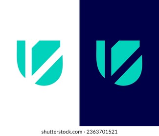 Abstract UD combination modern logo, U logo, D logo, Monogram logo vector