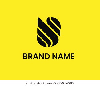 Abstract UD monogram logo design template