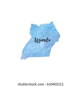 Abstract Uganda map