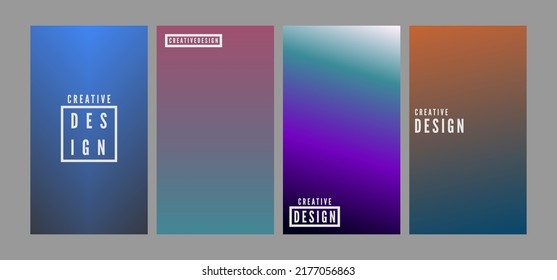 Abstract Ui Gradient Vector illustration of bright color abstract pattern background with line gradient texture for minimal dynamic cover design. 