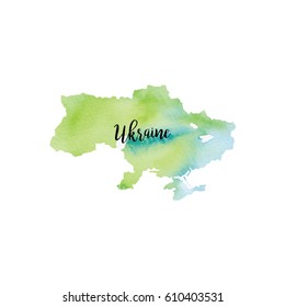 Abstract Ukraine map