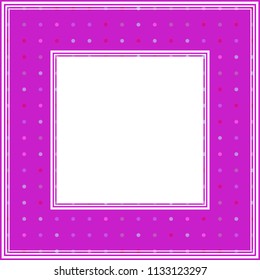 Abstract ultra violet border. Design element for photo frames. Trendy colors.