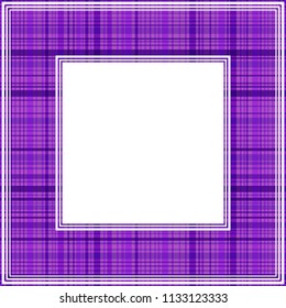 Abstract ultra violet border. Design element for photo frames. Trendy colors.