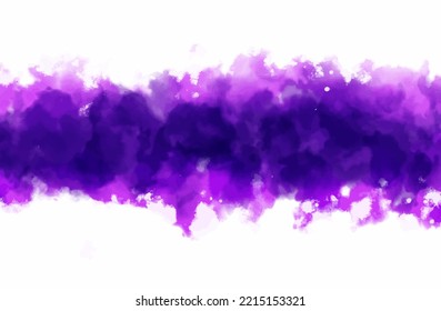 Abstract Ultra Violet Purple Grunge Splash On White Glowing Background