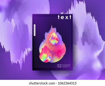 Abstract ultraviolet background A4 with geometric blurred elements Corporate template for banner poster cover flyer 3d design elements Vector illustration