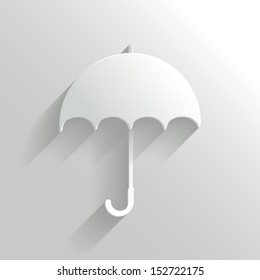 Abstract Umbrella on White Background