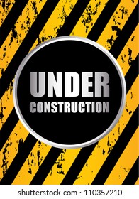 abstract under construction background vector illustration