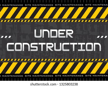 abstract under construction background vector illustration