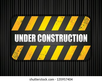 abstract under construction background vector illustration