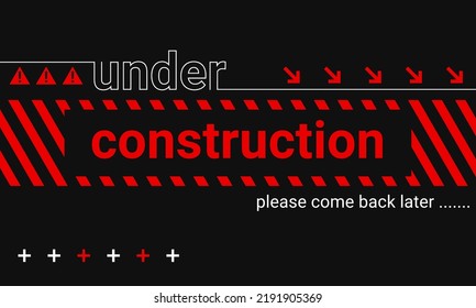 abstract under construction background vector illustration
