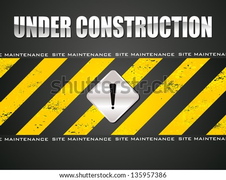 abstract under construction background vector illustration
