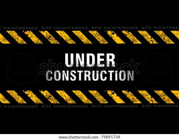 Abstract Under Construction Background Vector Illustration Stock Vector ...