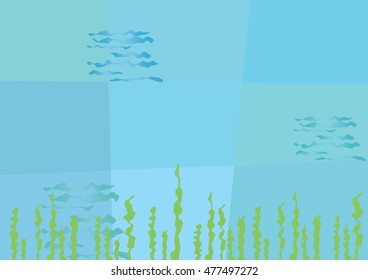 Abstract undersea background