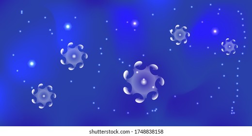 Abstract underwater world with fictional creatures