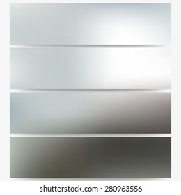 Abstract unfocused natural headers, blurred design vector.