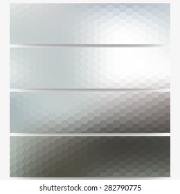 Abstract unfocused natural headers, blurred design vector.
