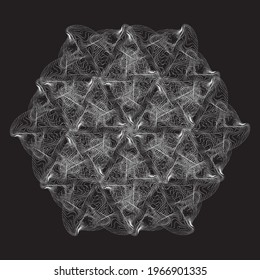 Abstract unformed paint design element with Stripes. Vector illustration