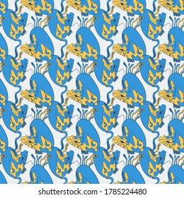 Abstract unhusual hand draw pattern. Seamless backdrop