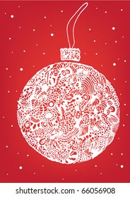 abstract unique christmas ball