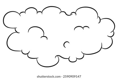 Abstract Unique Clouds Hand Drawing Illustration Collection