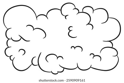 Abstract Unique Clouds Hand Drawing Illustration Collection