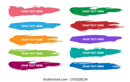 Abstract Unique Colorful Brush Stroke Watercolor Background For Design