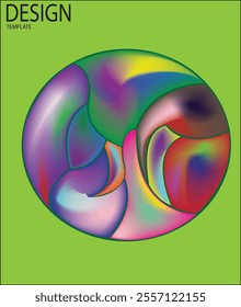 Abstract unique design with colorful circle,Multi Color Clipart , Life Creative Multi Material Gradient Color Circle Pattern, g, Circle, template,Gradient colorful template,eps 10