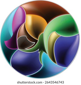 Abstract unique design with colorful circle,Multi Color Clipart , Life Creative Multi Material Gradient Color Circle Pattern, g, Circle, template,Gradient colorful template,eps 10