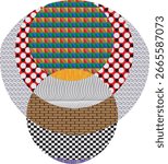 Abstract unique design with colorful pattern circle,Multi Color Clipart , Life Creative Multi Material Gradient Color Circle Pattern, g, Circle, template,Gradient colorful template,