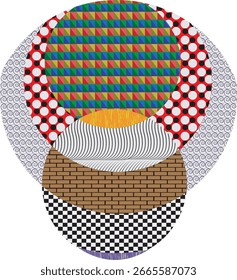 Abstrato design exclusivo com círculo padrão colorido, Clipart Multi Cor, Life Creative Multi Material Gradiente Cor Círculo Padrão, g, Círculo, modelo, Gradiente modelo colorido,