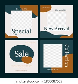 Resumen Plantilla de banner editable editable y moderno de medios sociales. Banner promocional de los medios sociales. Venta elegante y promoción de descuento. Ilustración vectorial.
