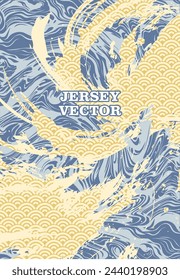 Abstract unique jersey background design
