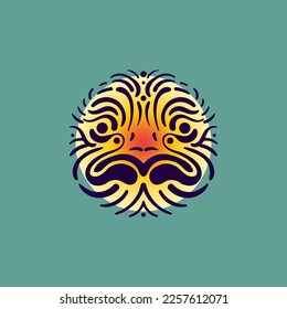 Abstract Unique Monkey Face Company Logo Design.eps