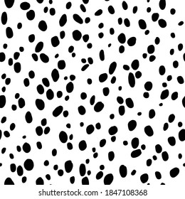 Abstract Unique Polka Dot Graphic Seamless Pattern Vector Design Organic Shapes Elements