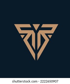 Resumen logotipo único de la letra RR utilizable para marcas y logotipos de negocio Símbolo RR archivo vectorial EPS 