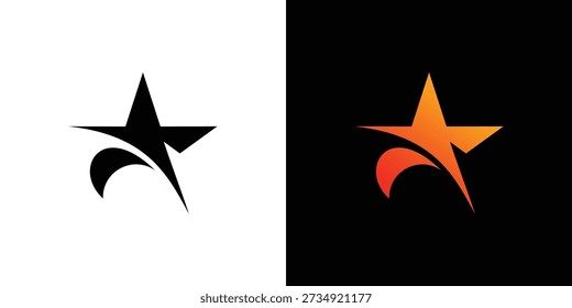 Abstractas y único diseño del logotipo de Star