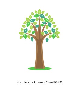 Abstract unique tree illustration